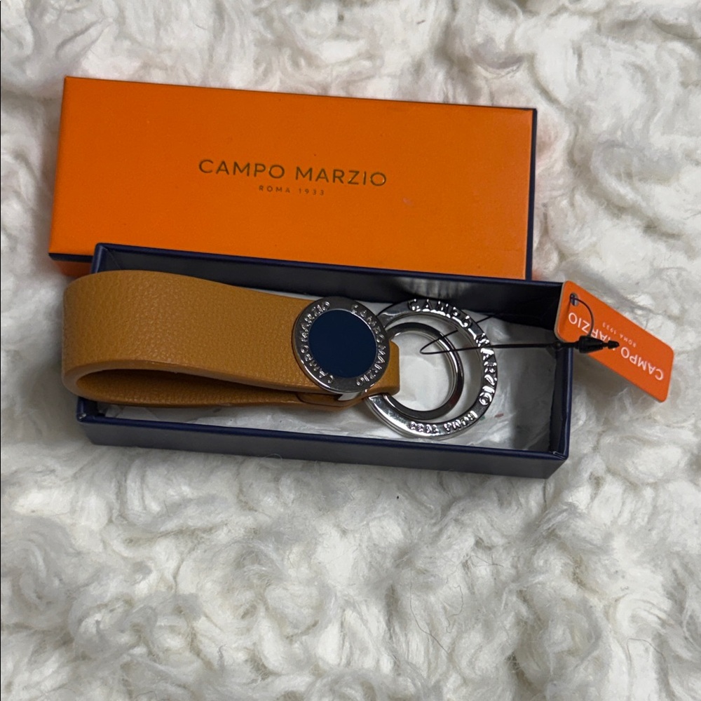 Split Keychain Nordic Retro Spring Double Ring Keychain